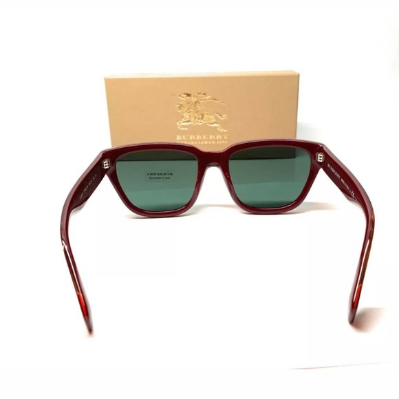 Burberry Women\'s Bordeaux Green Square Sunglasses!